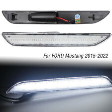 2x For 2015-22 Ford Mustang Clear Lens Rear Bumper Side Marker Lights Lamps picture