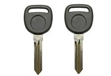 2 New Replacement Transponder Ignition Key Uncut Blade Blank Key Circle Plus Key picture