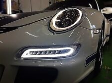 Smoked Color Porsche 911 997 991 Turbo S style LED DRL Signal Flasher Lights  picture
