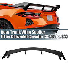 Rear High Wing Spoiler for Corvette C8 Models Glossy Black 2020 2021 2022 2023 picture