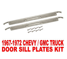 19 67 68 69 70 71 72 Chevy C10 GMC Truck Chrome Door Sill Plates Pair w/hardware picture
