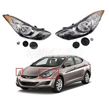 Pair of Left & Right Headlight Headlamp Fits 11-13 Hyundai Elantra picture