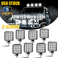 48W LED Work Light Truck OffRoad Tractor Flood Lights Lamp 12V-24V Square picture
