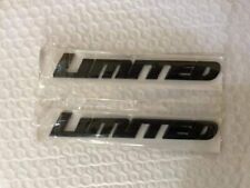 2X LIMITED Emblem Badge Plate Decal for Pillar Roof Side (Matte black) picture