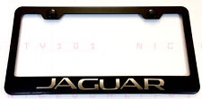 3D Jaguar Stainless Steel Black Finished License Plate Frame Rust Free picture