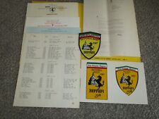 Rare 1987 Ferrari Club of America FCA Annual Event complete participant kit 308 picture
