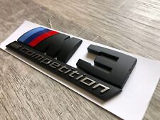 Gloss Black Style for M3 Competition Badge Rear Trunk Emblem Tailgate Sticker picture