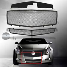 Mesh Grille Fits 08-13 Cadillac CTS Black Stainless Steel Grill Insert 09 10 11 picture
