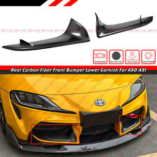 For 20-24 Toyota Supra GR A90 A91 Carbon Fiber Front Bumper Lower Garnish Cover picture