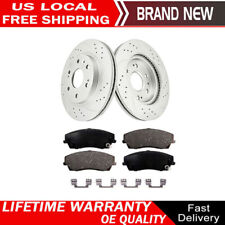 320mm Front Drilled Rotors Brake Pads for Dodge Challenger Charger Magnum 300 picture