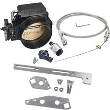 102mm 4 Bolt Throttle Body + TPS IAC+Throttle Cable For GM Gen III LS1 LS2 LS6 picture