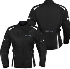 ALPHA WOMENS MOTORCYCLE JACKET BIKER CE ARMOR RIDING RACING LADIES ALL SEASON picture