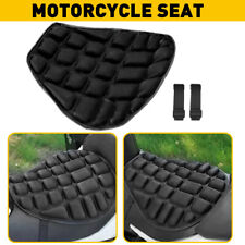 Black Lycra Comfort Gel Seat Cushion Cover Shock Absorb Pad Fits For Motorcycle picture