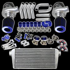 Universal High Performance Twin Turbo Charger Kit T3T4 DIY Custom FMIC HP Piping picture