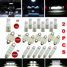 20Pcs Car Interior White combo LED Light bulbs Map Dome Door Trunk License Plate picture