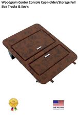 Cup Holder Armrest Center Console Storage Woodgrain Full Size Fit 07-14 HD Sierr picture