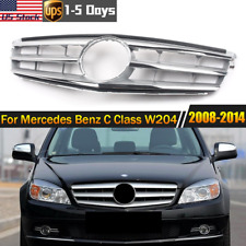 Chrome Grille For Mercedes Benz C Class W204 C180 C200 C250 C300 2008-2014 Grill picture