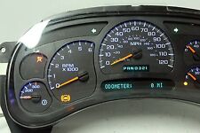 03 04 Silverado 1500 2500 Sierra Yukon Instrument Cluster with BLUE LED upgrade picture