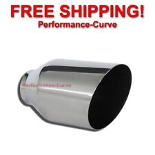Stainless Steel Exhaust Tip Round Slant 2.25