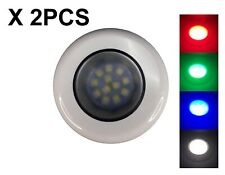 Pactrade Marine RV Boat Pontoon Red Green Blue White LED 2 PCS Courtesy Ceiling  picture