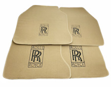 Floor Mats For Rolls Royce Phantom Sedan Beige Carpets Leather Rounds LHD NEW picture