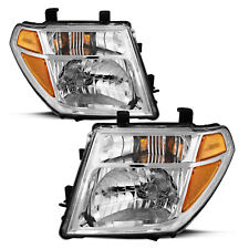 For 2005-2008 Nissan Frontier Chrome Headlights 05-07 Pathfinder Headlamps Pair picture