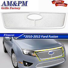 Fits 2010-2012 Ford Fusion Stainless Grill Wire Mesh Upper Grille Chrome 2011 picture
