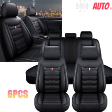 Front & Rear Full Set Cushion Protector Pad For Hyundai Car Seat Covers Black picture