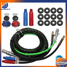 12 Feet 3-in-1 Wrap Set Air Line Hose Assemblies For Semi Truck&Tractor&Traile picture