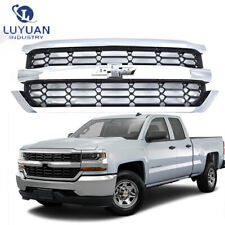 Fits For 2016-2019 Chevy Silverado 1500 Front Upper Grille CHROME 84602489 picture