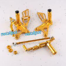 For Yamaha YZF R1 2009-2013 Gold CNC Aluminum Adjustable Racing Rearset Footpeg picture