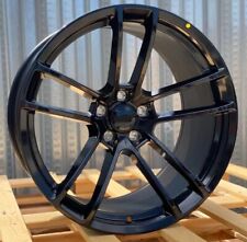 5x115 Dodge Redeye Wheels 20x9.5 Square Set Gloss Black Fit Challenger Charger picture