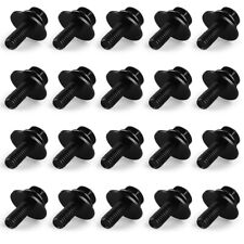 20X Body Bolts Screws Fastener Fender M6-1.0x 16mm Long- 10mm Hex- 17mm Washer picture