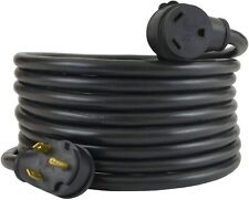 Conntek 14364 RV Generator Extension Cord Cable 50' Straight Blade Black 10 ga picture