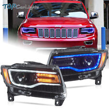 VLAND LED Projector Headlights For 2011-13 Jeep Grand Cherokee W/Sequential Turn picture