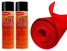 12FTx3.75FT POLYMAT RED S35+2-797 HI TEMP ADHESIVE For CAR TRUCK BOAT HEADLINER picture