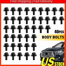40x Body Bolts Screw Fastener Fender M6-1.0x 16mm Long- 10mm Hex- 17mm Washer picture