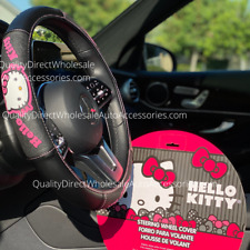 ⭐️⭐️⭐️⭐️⭐️ Authentic Hello Kitty Sanrio Pink Steering Wheel Cover  picture