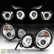 1996-1999 Mercedes Benz W210 E-Class LED Halo Projector Headlights 96 97 98 99 picture