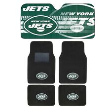 NEW NFL NEW YORK JETS Car Truck Carpet Floor Mats & Windshield Sun Shade SET picture