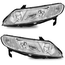 Headlights For 2006-2011 Honda Civic 4-Door Sedan Clear Corner Headlamp Pair L+R picture