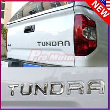 Chrome Trunk Tailgate Letter Insert 3D Plastic Sticker For TUNDRA 2014-2018 picture