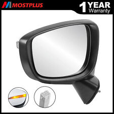 Driver / Left Side Heated Manual Fold Mirror For 15-16 Mazda CX-5 w/Signal 6Wire picture