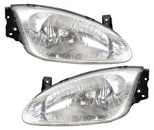 For 1999-2000 Hyundai Elantra Headlight Halogen Set Driver and Passenger Side picture