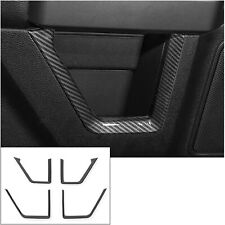 4PCS Carbon Fiber Interior Door Frame Cover Trim Decor For Ford F150 2015-2020 picture