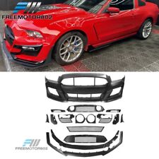 Fits 13-14 Ford Mustang Base & GT Front Bumper Cover Conversion GT500 Style PP picture
