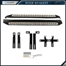 For 14-19 Toyota Highlander Side Steps Running Boards Nerf Bars ABS&Aluminum picture