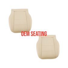 2008 to 15 fits Mercedes Benz GLK 250 350 Driver & Pass Bottom Seat Cover Ivory picture
