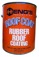 Hengs 46128-4 White Rubber Roof Coating - 1 Gallon picture