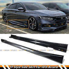 For 2018-22 Honda Accord Modern Steel Metallic Add-on JDM Side Skirt Extensions picture